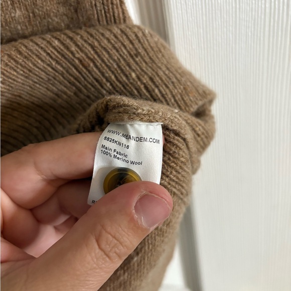 Me + Em Merino Speckle Button Neck Sweater Vest Sz Large. - Picture 6 of 8